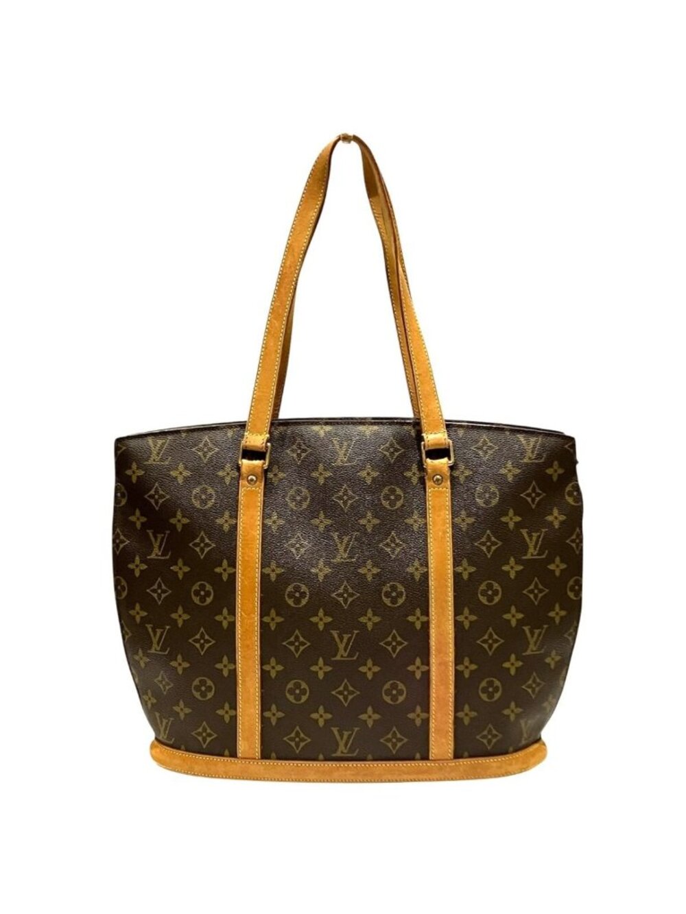 Louis Vuitton Monogram Tote Bag Canvas Vachetta Leather
